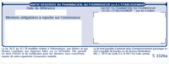 Modèle d'ordonnance médicament d'exception